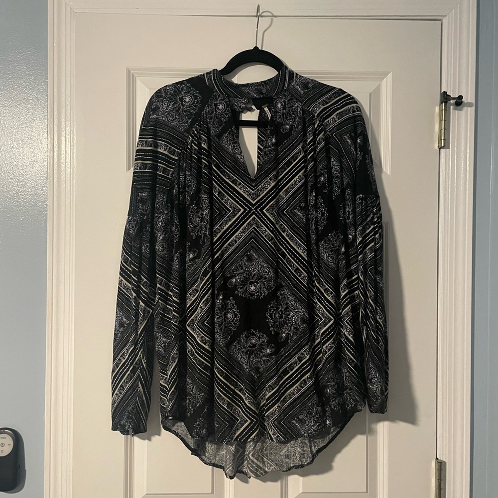 Free People Long Sleeve Mini Dress M
